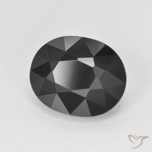 Turmalina Schorl Natural 5.80ct, oval, Opaco