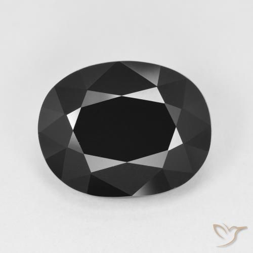 5.79ct Natural Schorl Turmalina, oval, Opaco