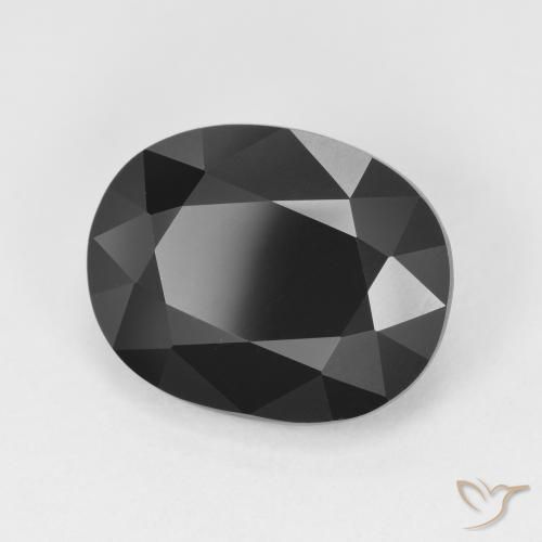 Turmalina Schorl Natural 5.79ct, oval, Opaco