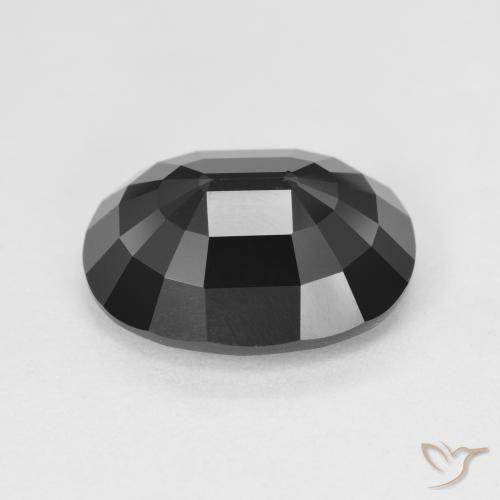Turmalina Schorl Natural 5.79ct, oval, Opaco