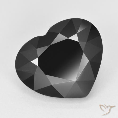 Turmalina Schorl Natural 7.20ct, Coração, Opaco