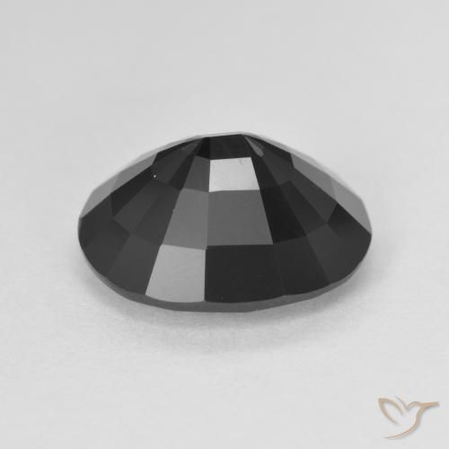 Turmalina Schorl Natural 5.01ct, oval, Opaco