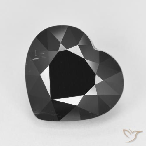 6.20ct Natural Schorl Turmalina, Coração, Opaco