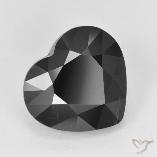 Turmalina Schorl Natural 6.20ct, Coração, Opaco