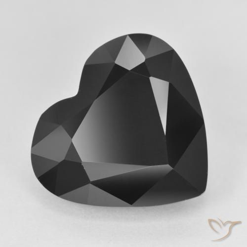 12.21ct Natural Schorl Turmalina, Coração, Opaco
