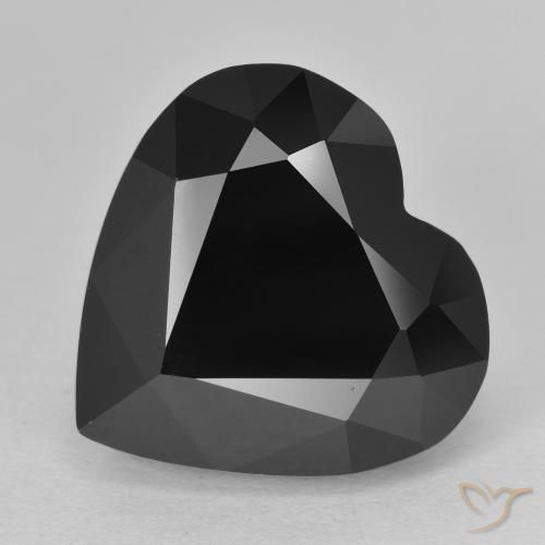12.68ct Natural Schorl Turmalina, Coração, Opaco