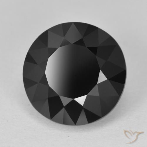 Turmalina Schorl Natural 6.30ct, Redondo, Opaco