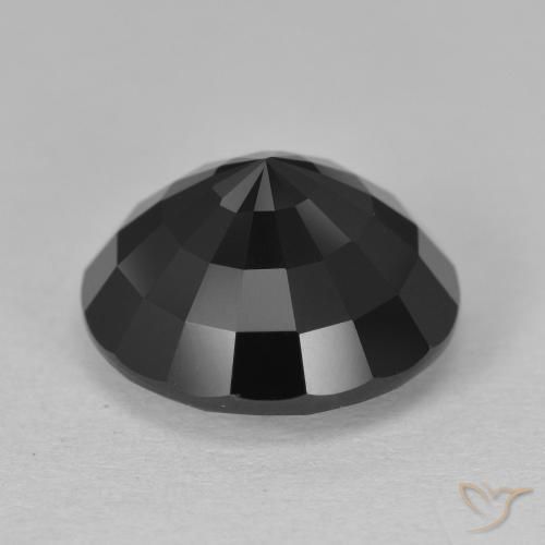 Turmalina Schorl Natural 6.30ct, Redondo, Opaco