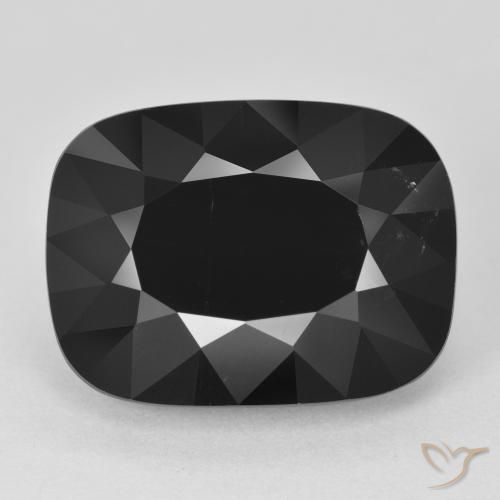 12.55ct Natural Schorl Turmalina, Almofada, Opaco