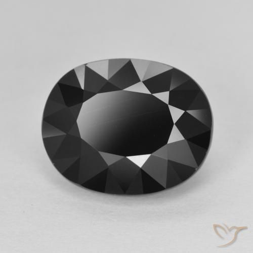 Turmalina Schorl Natural 6.38ct, oval, Opaco