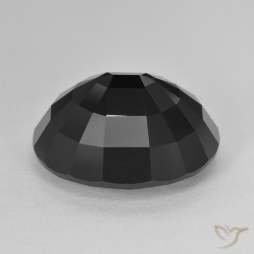 Turmalina Schorl Natural 12.65ct, oval, Opaco
