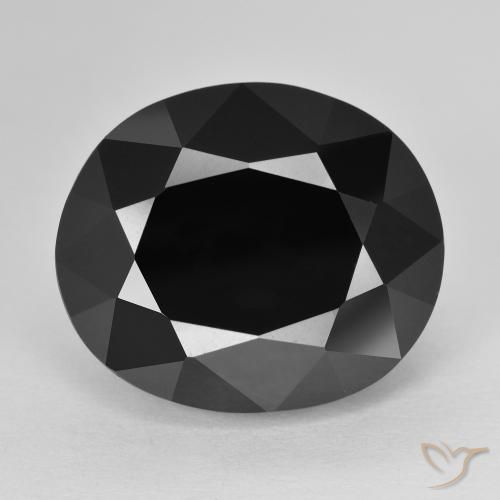 16.70ct Natural Schorl Turmalina, oval, Opaco