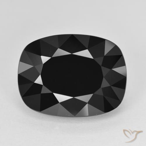 11.72ct Natural Schorl Turmalina, Almofada, Opaco