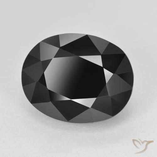 Turmalina Schorl Natural 9.76ct, oval, Opaco