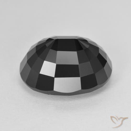 Turmalina Schorl Natural 9.76ct, oval, Opaco