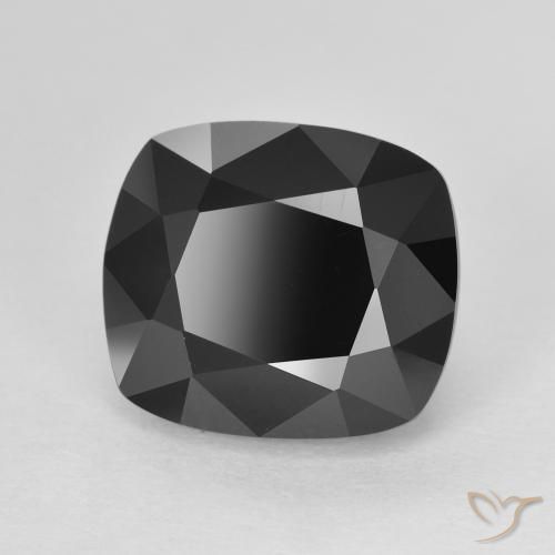Turmalina Schorl Natural 6.12ct, Almofada, Opaco