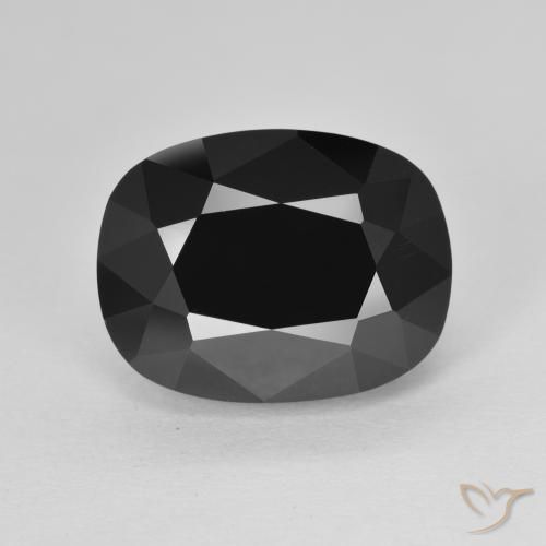 9.22ct Natural Schorl Turmalina, Almofada, Opaco