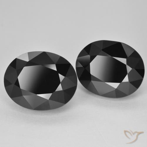 Pedras preciosas de Turmalina Schorl natural de 16.77 ct, oval, Opaco