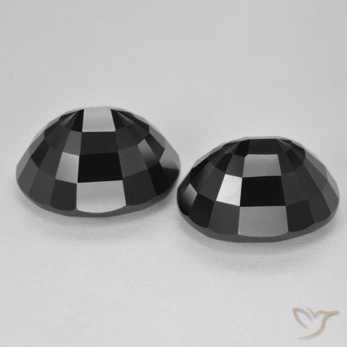 Pedras preciosas de Turmalina Schorl natural de 16.77 ct, oval, Opaco