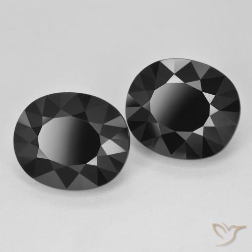 Pedras preciosas de Turmalina Schorl natural de 16.21 ct, oval, Opaco