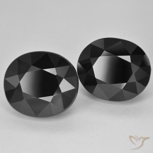 Pedras preciosas de Turmalina Schorl natural de 21.24 ct, oval, Opaco
