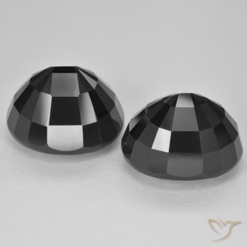 Pedras preciosas de Turmalina Schorl natural de 21.24 ct, oval, Opaco