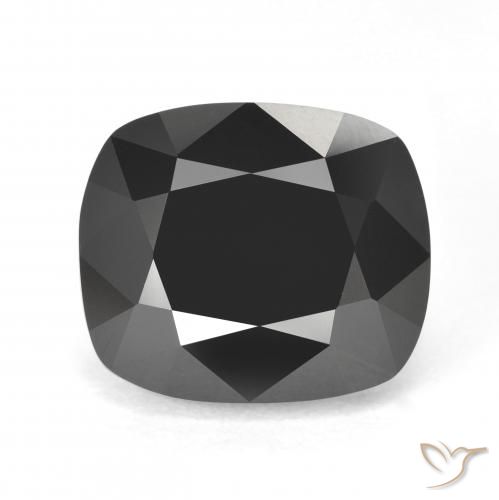12.28ct Natural Schorl Turmalina, Almofada, Opaco