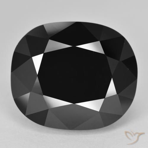 27.96ct Natural Schorl Turmalina, Almofada, Opaco