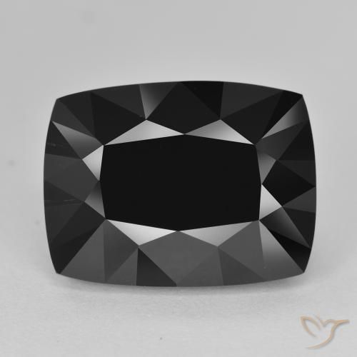 17.62ct Natural Schorl Turmalina, Almofada, Opaco