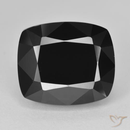 12.78ct Natural Schorl Turmalina, Almofada, Opaco