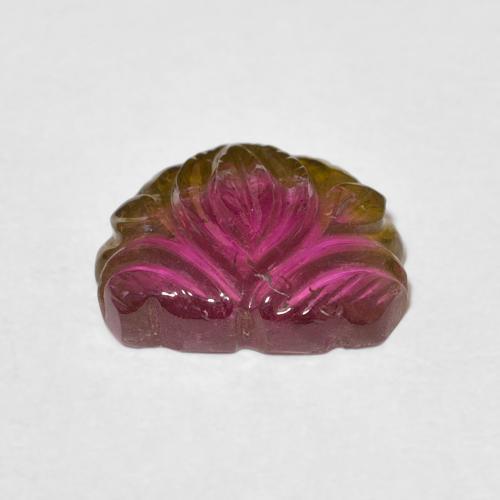 Turmalina bicolor Natural 3.93ct, Chique, Transparente