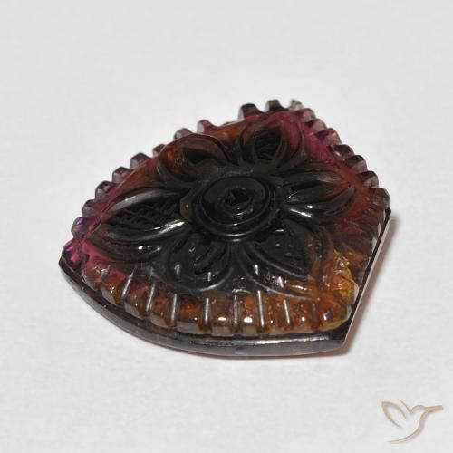 Turmalina Multicolorido Natural 19.89ct, Flor cortada, Transparente