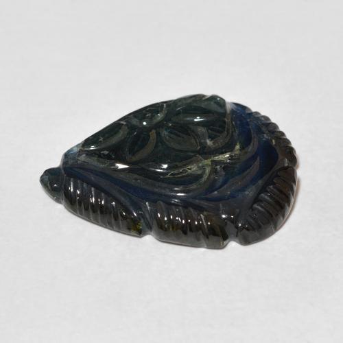Turmalina Azul verde Natural 10.12ct, Flor cortada, Transparente