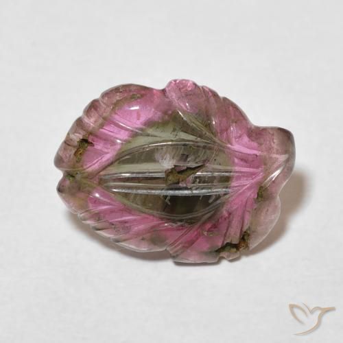 Turmalina Multicolorido Natural 4.27ct, Flor cortada, Transparente