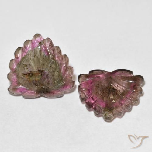 Pedras preciosas de Turmalina Multicolorido natural de 9.61 ct, Flor cortada, Transparente