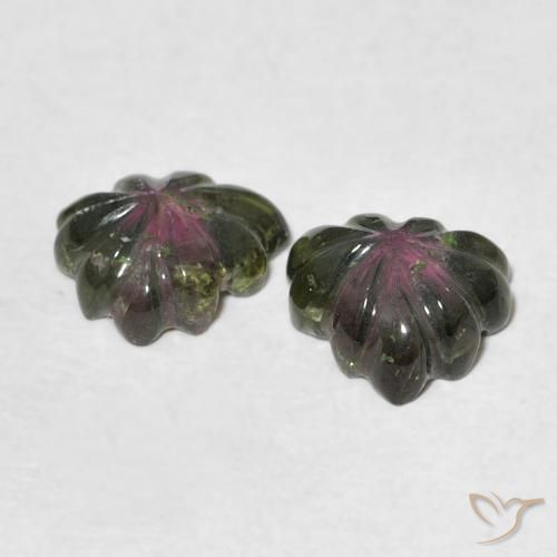 Pedras preciosas de Turmalina Multicolorido natural de 2.65 ct, Flor cortada, Transparente
