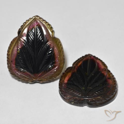 Pedras preciosas de Turmalina Multicolorido natural de 57.06 ct, Flor cortada, Transparente