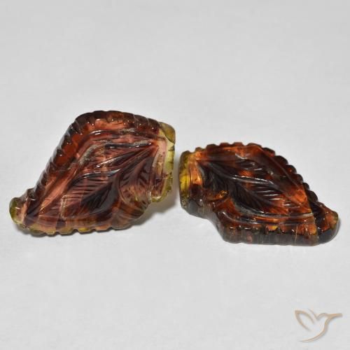 Pedras preciosas de Turmalina Multicolorido natural de 36.19 ct, Flor cortada, Transparente