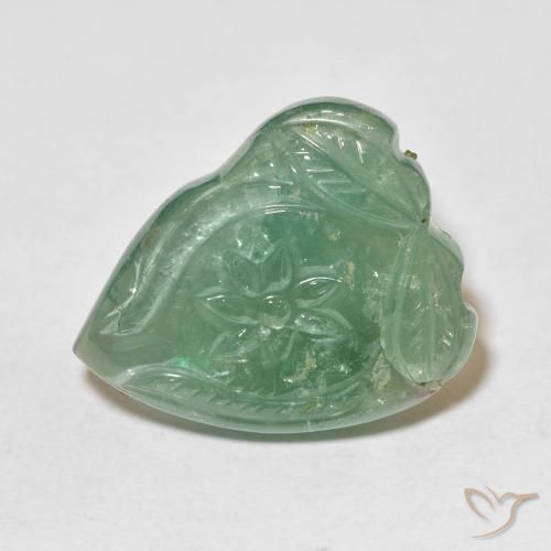 24.92ct Natural Hortelã clara Turmalina, Flor cortada, Transparente
