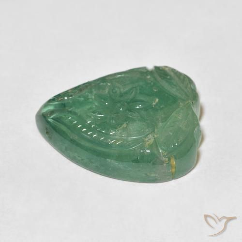 Turmalina Hortelã clara Natural 24.92ct, Flor cortada, Transparente