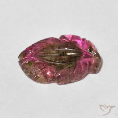 Turmalina Multicolorido Natural 3.78ct, Flor cortada, Transparente