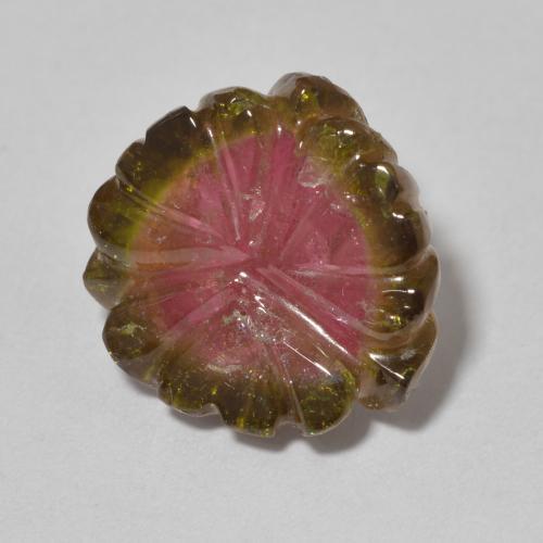 Turmalina Melancia Natural 8.80ct, Flor cortada, Transparente