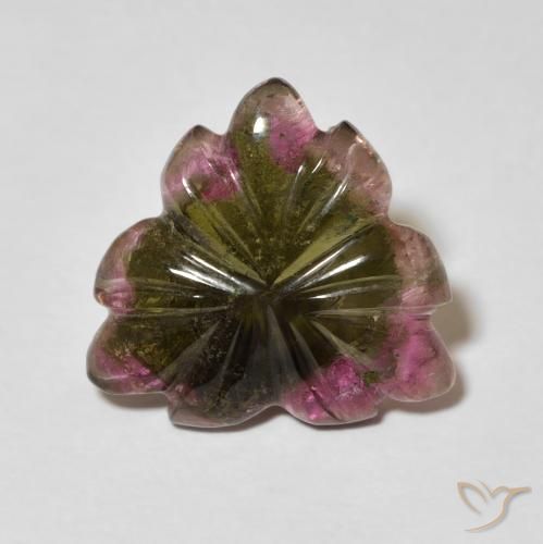 5.01ct Natural Multicolorido Turmalina, Flor cortada, Transparente