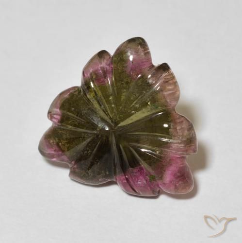 Turmalina Multicolorido Natural 5.01ct, Flor cortada, Transparente