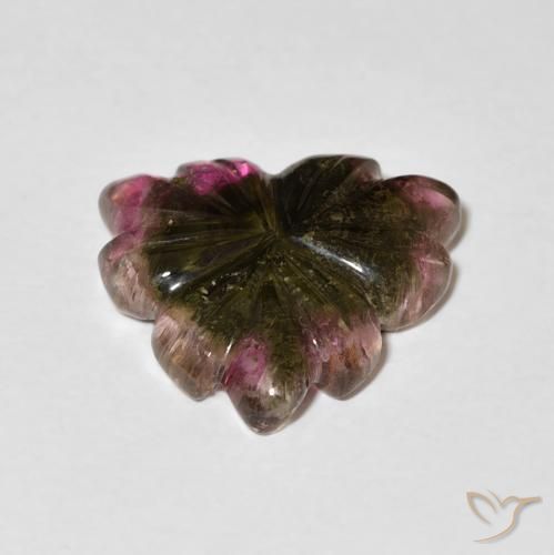 Turmalina Multicolorido Natural 5.01ct, Flor cortada, Transparente