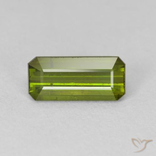 2.07ct Natural Verde floresta Turmalina, Corte Esmeralda, VS-SI