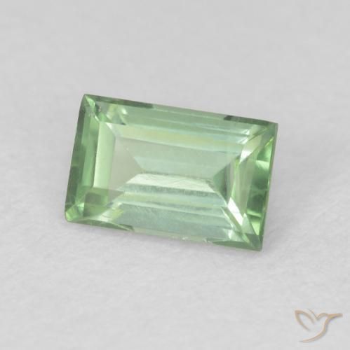 Turmalina Verde Floresta Claro Natural 0.66ct, baguete, VS
