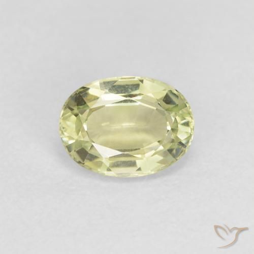 0.81ct Natural Verde Pêra Claro Turmalina, oval, VVS