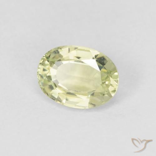 Turmalina Verde Pêra Claro Natural 0.81ct, oval, VVS