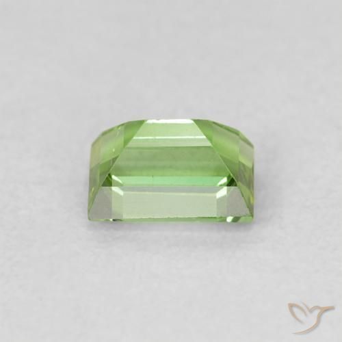 Turmalina verde escuro Natural 0.50ct, baguete, VVS-VS